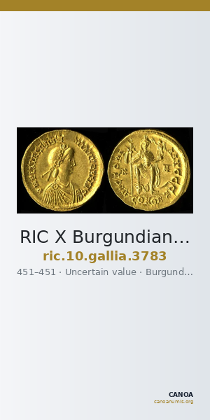 RIC X Burgundians or Franks 3783 — CANOA