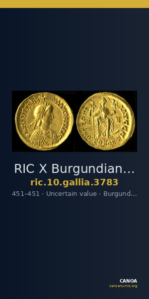 RIC X Burgundians or Franks 3783 — CANOA