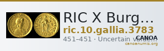 RIC X Burgundians or Franks 3783 — CANOA