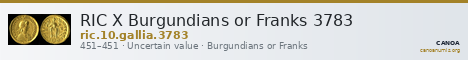RIC X Burgundians or Franks 3783 — CANOA