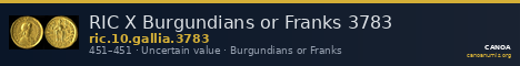 RIC X Burgundians or Franks 3783 — CANOA