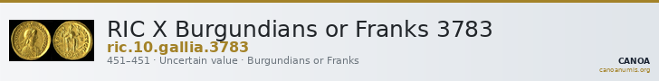 RIC X Burgundians or Franks 3783 — CANOA