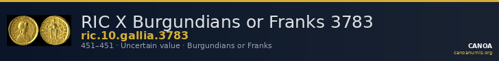 RIC X Burgundians or Franks 3783 — CANOA