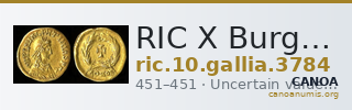 RIC X Burgundians or Franks 3784 — CANOA