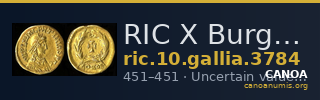 RIC X Burgundians or Franks 3784 — CANOA