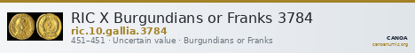 RIC X Burgundians or Franks 3784 — CANOA