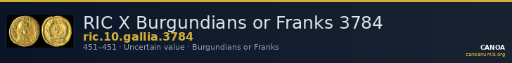RIC X Burgundians or Franks 3784 — CANOA