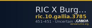 RIC X Burgundians or Franks 3785 — CANOA