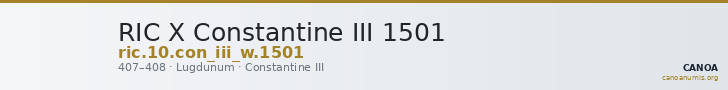RIC X Constantine III 1501 — CANOA