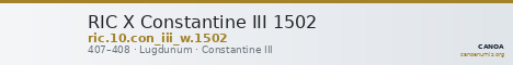 RIC X Constantine III 1502 — CANOA