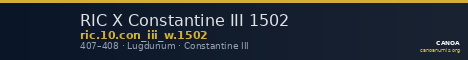 RIC X Constantine III 1502 — CANOA