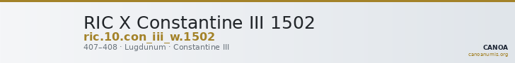 RIC X Constantine III 1502 — CANOA