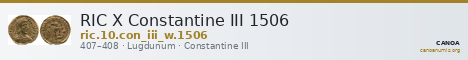 RIC X Constantine III 1506 — CANOA