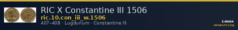 RIC X Constantine III 1506 — CANOA