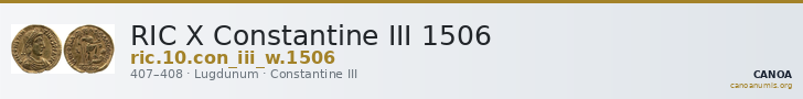 RIC X Constantine III 1506 — CANOA
