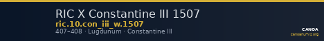 RIC X Constantine III 1507 — CANOA