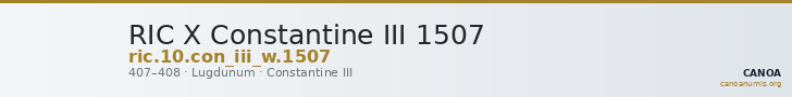 RIC X Constantine III 1507 — CANOA