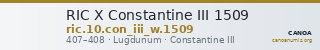 RIC X Constantine III 1509 — CANOA