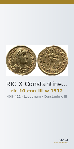 RIC X Constantine III 1512 — CANOA