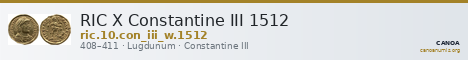 RIC X Constantine III 1512 — CANOA