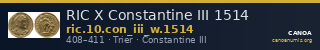RIC X Constantine III 1514 — CANOA