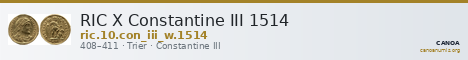 RIC X Constantine III 1514 — CANOA