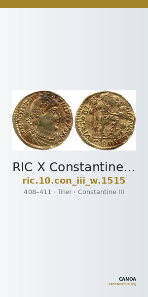 RIC X Constantine III 1515 — CANOA