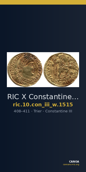 RIC X Constantine III 1515 — CANOA