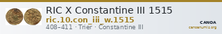 RIC X Constantine III 1515 — CANOA