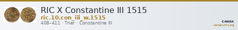 RIC X Constantine III 1515 — CANOA