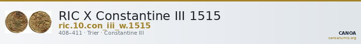 RIC X Constantine III 1515 — CANOA