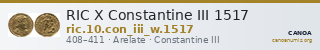 RIC X Constantine III 1517 — CANOA