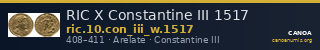 RIC X Constantine III 1517 — CANOA
