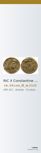 RIC X Constantine III 1521 — CANOA