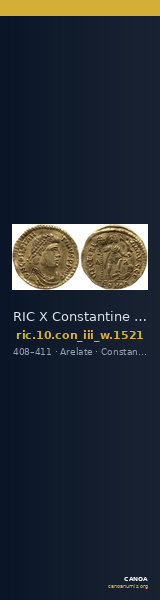 RIC X Constantine III 1521 — CANOA
