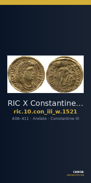 RIC X Constantine III 1521 — CANOA