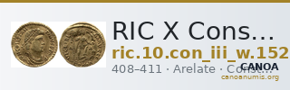 RIC X Constantine III 1521 — CANOA
