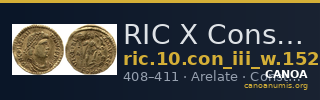 RIC X Constantine III 1521 — CANOA