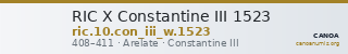 RIC X Constantine III 1523 — CANOA
