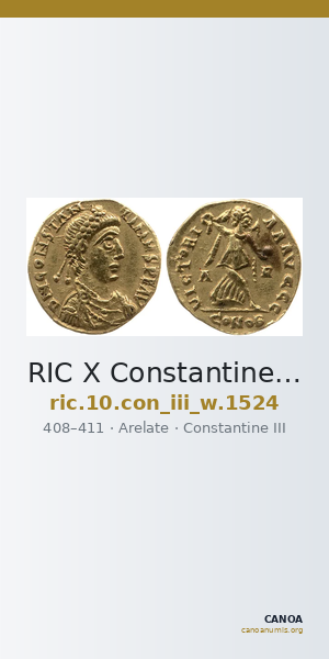 RIC X Constantine III 1524 — CANOA