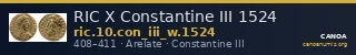 RIC X Constantine III 1524 — CANOA
