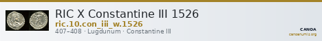 RIC X Constantine III 1526 — CANOA