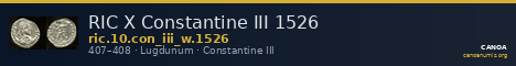 RIC X Constantine III 1526 — CANOA