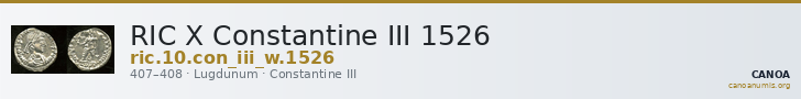 RIC X Constantine III 1526 — CANOA