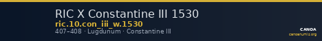 RIC X Constantine III 1530 — CANOA