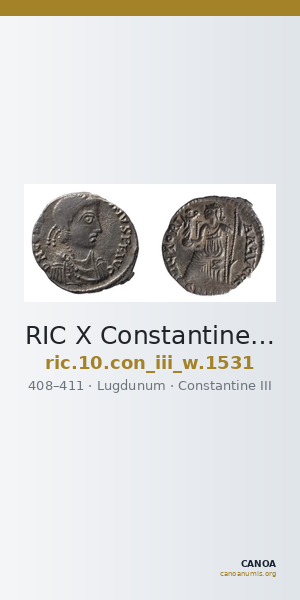 RIC X Constantine III 1531 — CANOA