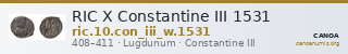 RIC X Constantine III 1531 — CANOA