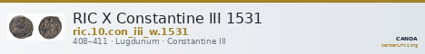 RIC X Constantine III 1531 — CANOA
