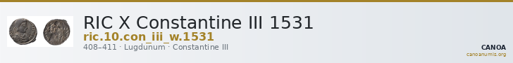 RIC X Constantine III 1531 — CANOA