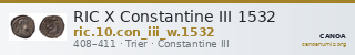 RIC X Constantine III 1532 — CANOA